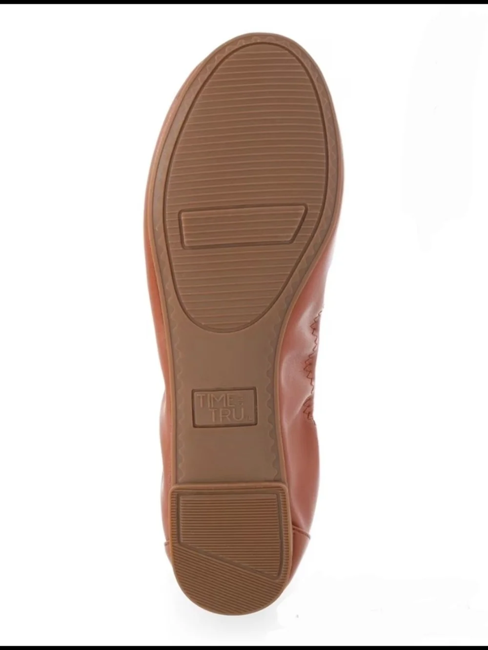 Time and Tru Women's Scrunch Ballet Flats Size 7 NWT